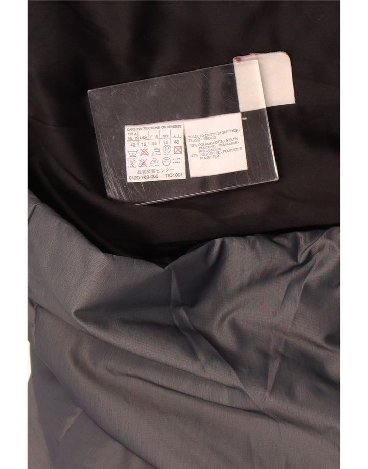 Max Mara ženska jakna vjetrovka UK 14 veliki sivi najlon