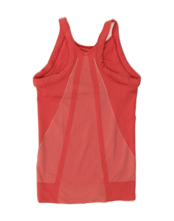 NIKE Womens Vest Top UK 12 Medium Red Polyester Vintage Nike and Second-Hand Nike from Messina Hembry 