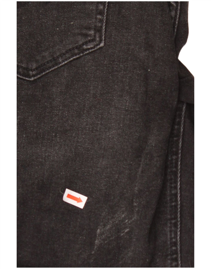 JACK & JONES Regular Regular Distressed Denim kratke hlače W30 Srednje crni pamuk