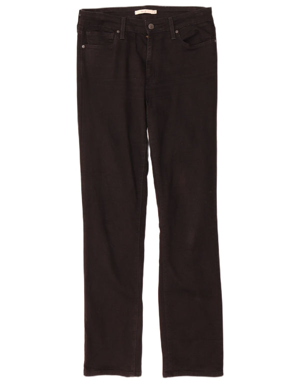 Levi's ženske 712 uske traperice W30 L32 crni pamuk