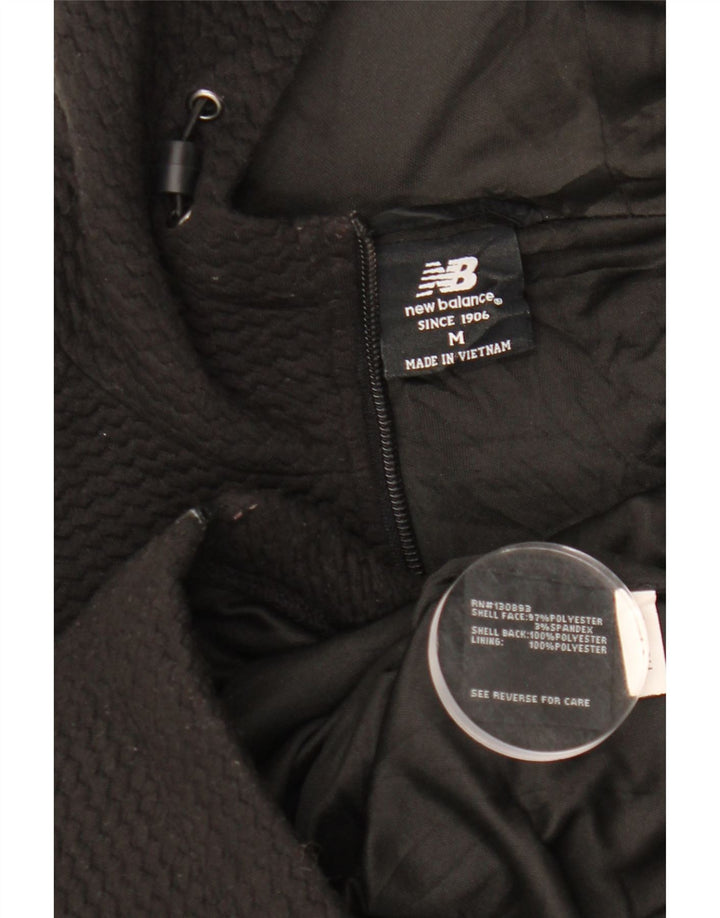 New Balance ženski pulover s kapuljačom s patentnim zatvaračem UK 14 Srednji crni poliester