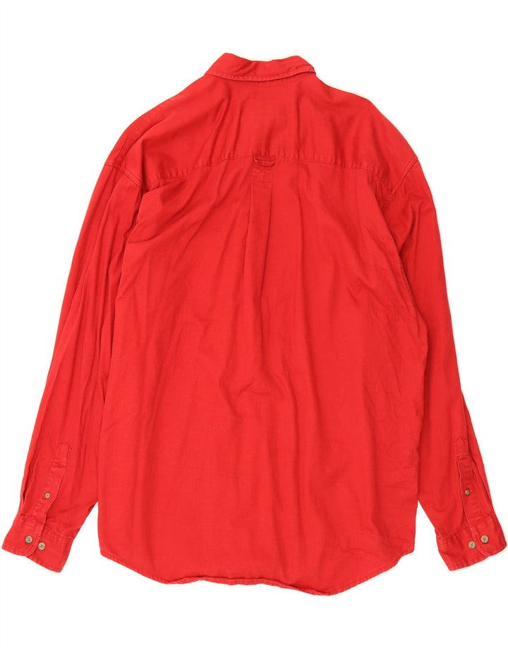 EDDIE BAUER Mens Shirt XL Red Cotton Vintage Eddie Bauer and Second-Hand Eddie Bauer from Messina Hembry 