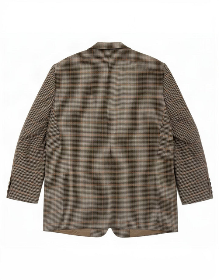 BROOK TAVERNER Muška jakna sa 2 gumba UK 46 3XL Siva Houndstooth