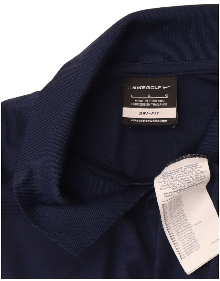 Nike muška Dri Fit polo majica velika tamnoplava poliester