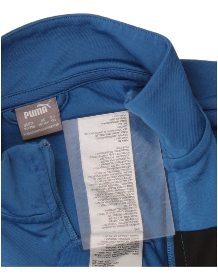 PUMA Boys Trenirka Gornja jakna 15-16 godina plava poliesterska boja