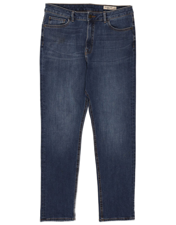Marks & Spencer Ženske uske traperice UK 14 Large W32 L27 Plavi pamuk