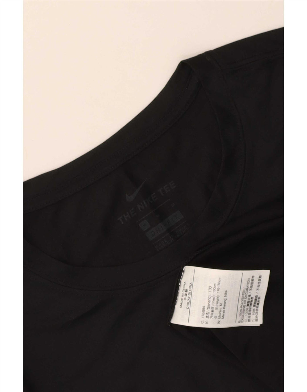 Nike muška Dri Fit majica dugih rukava srednje crne boje od poliestera