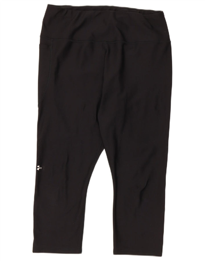 Under Armour ženske kapri tajice UK 18 XL crni poliester