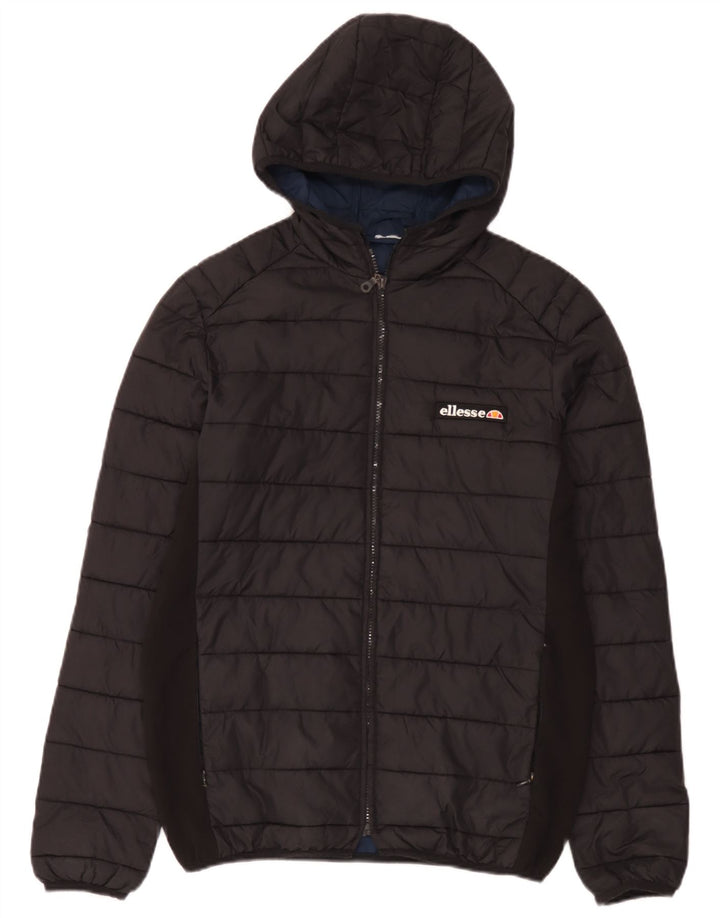 Ellesse muška podstavljena jakna s kapuljačom UK 36 Mala crna najlonska