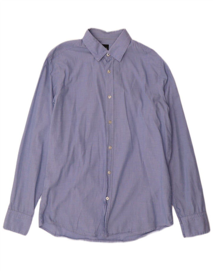 Hugo Boss muška košulja standardnog kroja srednje plavi pamuk