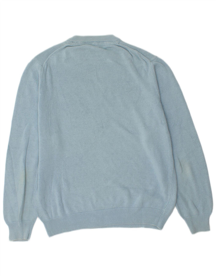 Marina Yachting muški džemper s okruglim izrezom Srednje plavi pamuk