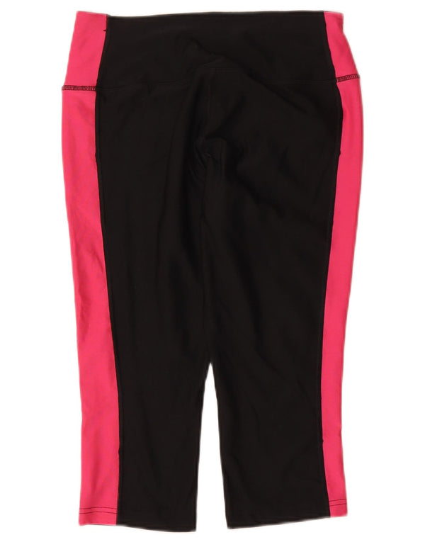 Nike Ženske Dri Fit Capri Leggings UK 8 Male crne sportske boje