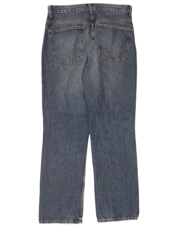 Zara ženske ravne traperice EU 44 XL W34 L32 Plave