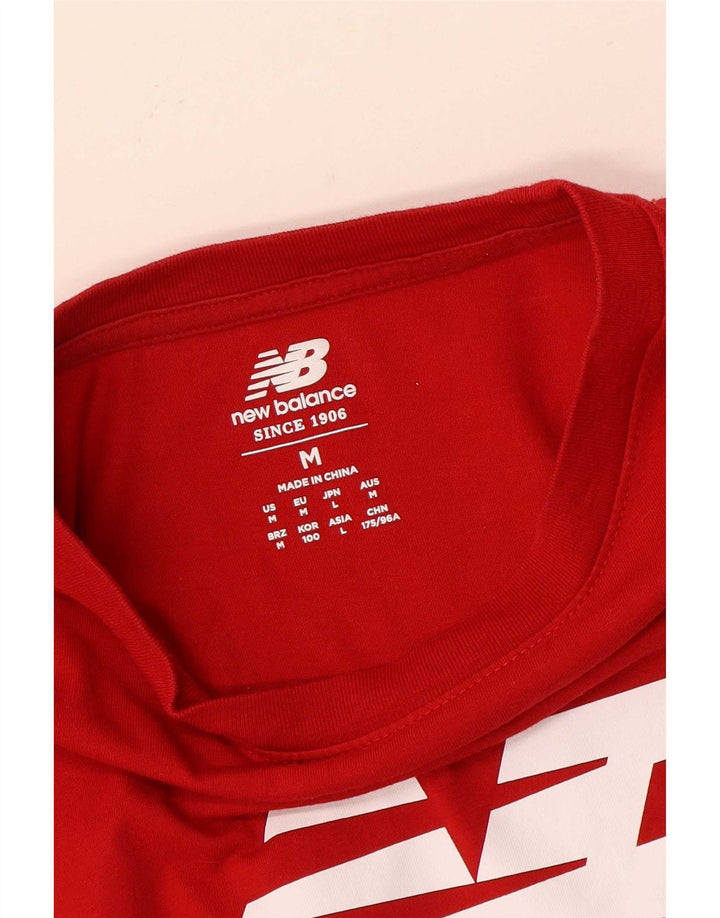 New Balance srednje crvena muška majica s grafičkim motivima