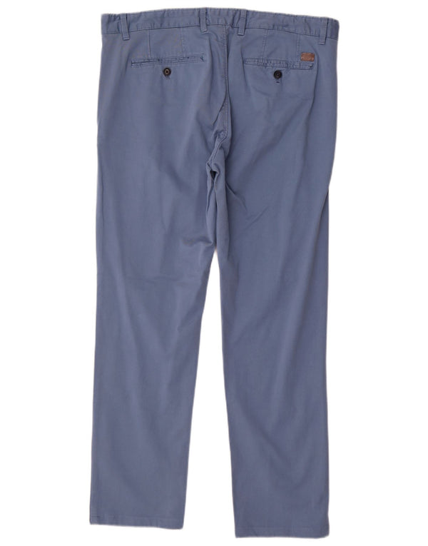 Zara muške ravne chino hlače EU 44 Large W34 L29 plavi pamuk