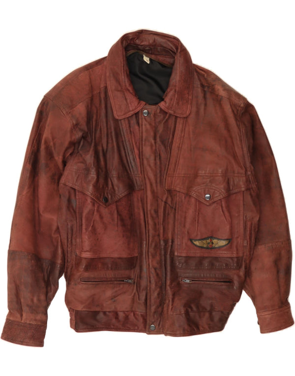 VINTAGE muška kožna jakna IT 50 Large Brown Leather