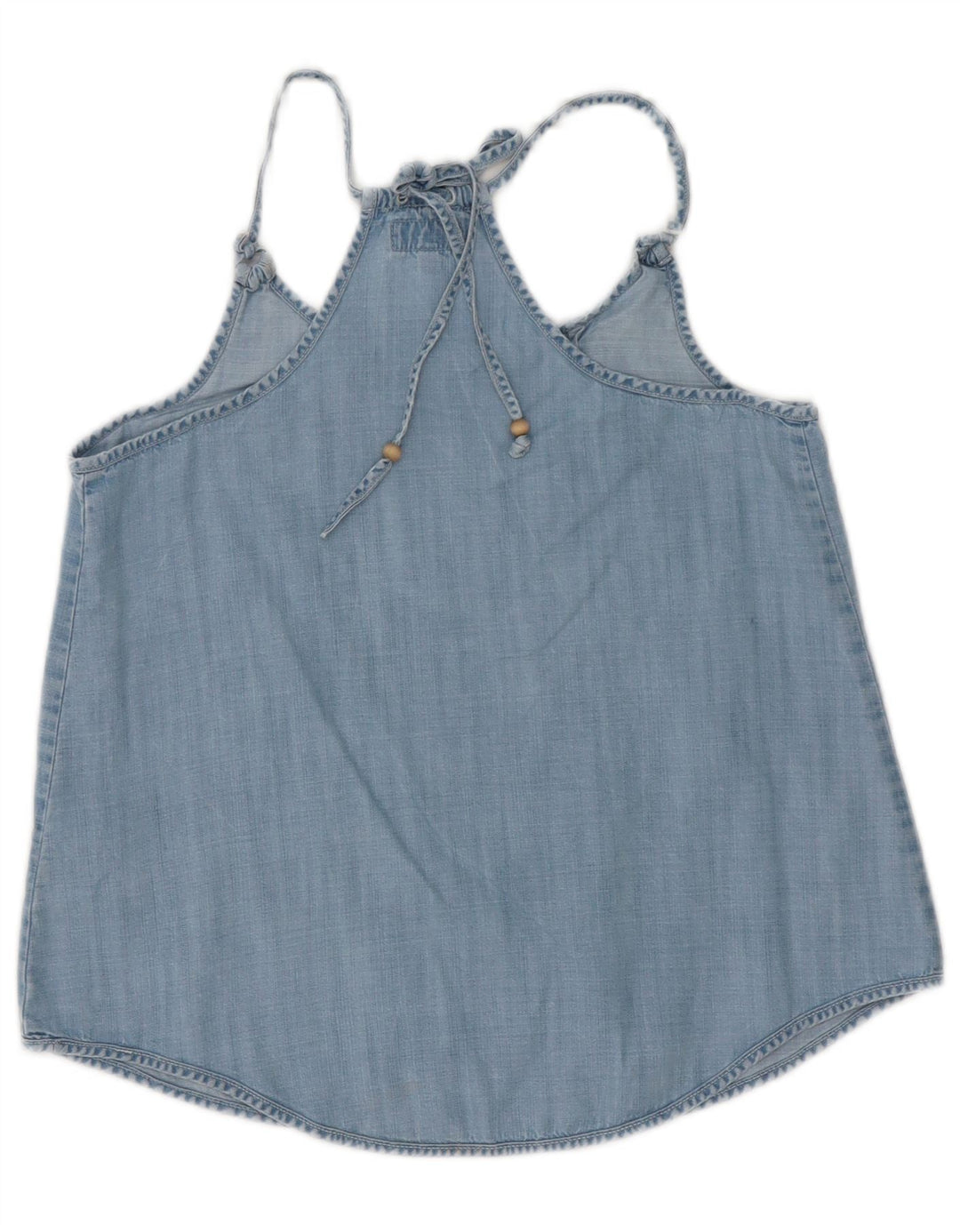 Tommy Hilfiger Ženska majica s halterima UK 10 Small Blue Lyocell
