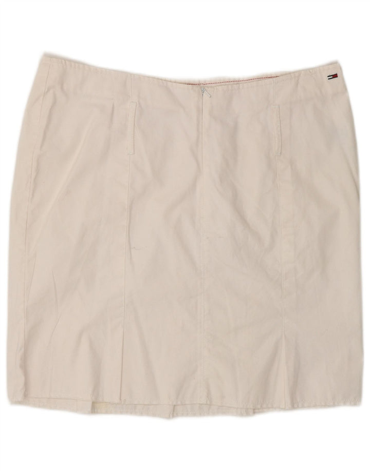 Tommy Hilfiger ženska mini suknja velika W32 bijeli pamuk