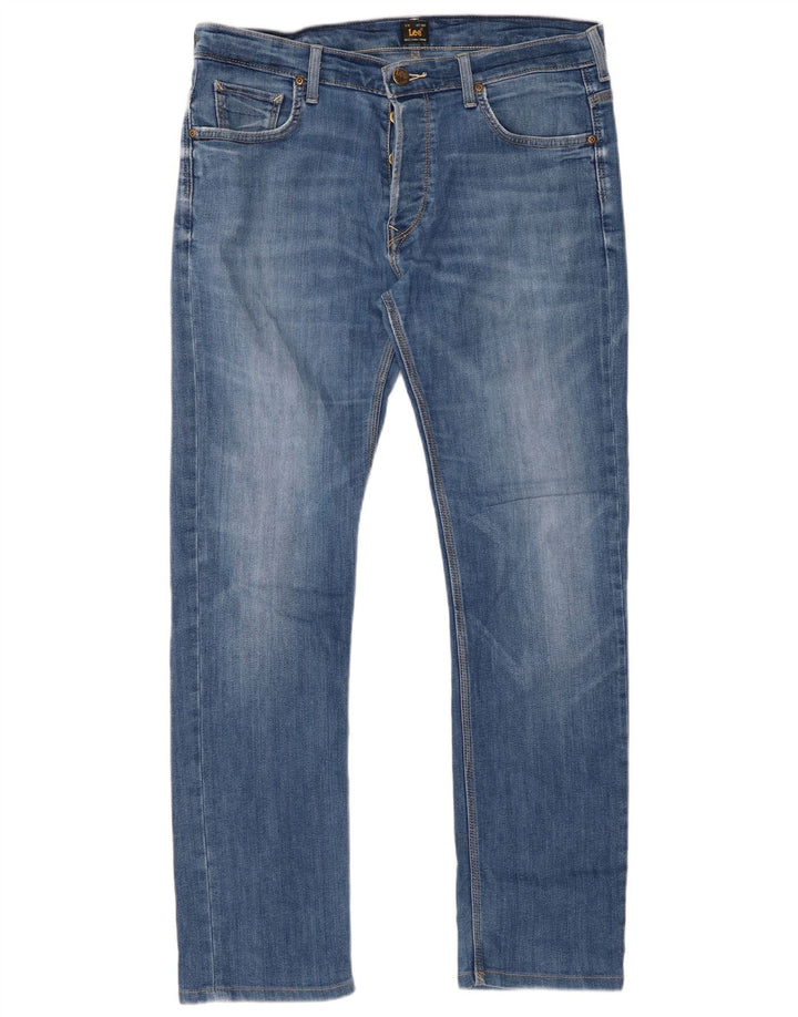 Lee Mens Powell Slim Jeans W34 L32 Plavi pamuk