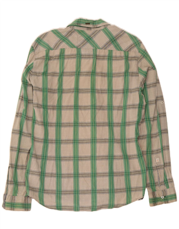 GUESS Mens Shirt Medium Grey Check Cotton Vintage Guess and Second-Hand Guess from Messina Hembry 