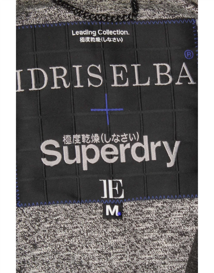 Superdry muška sveučilišna jakna UK 38 Srednje sivi prugasti akril