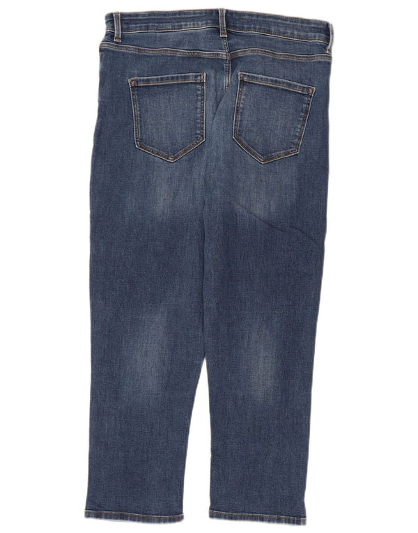Marks & Spencer Ženske The Carrie Capri Jeans UK 14 Large W32 L22 Plava