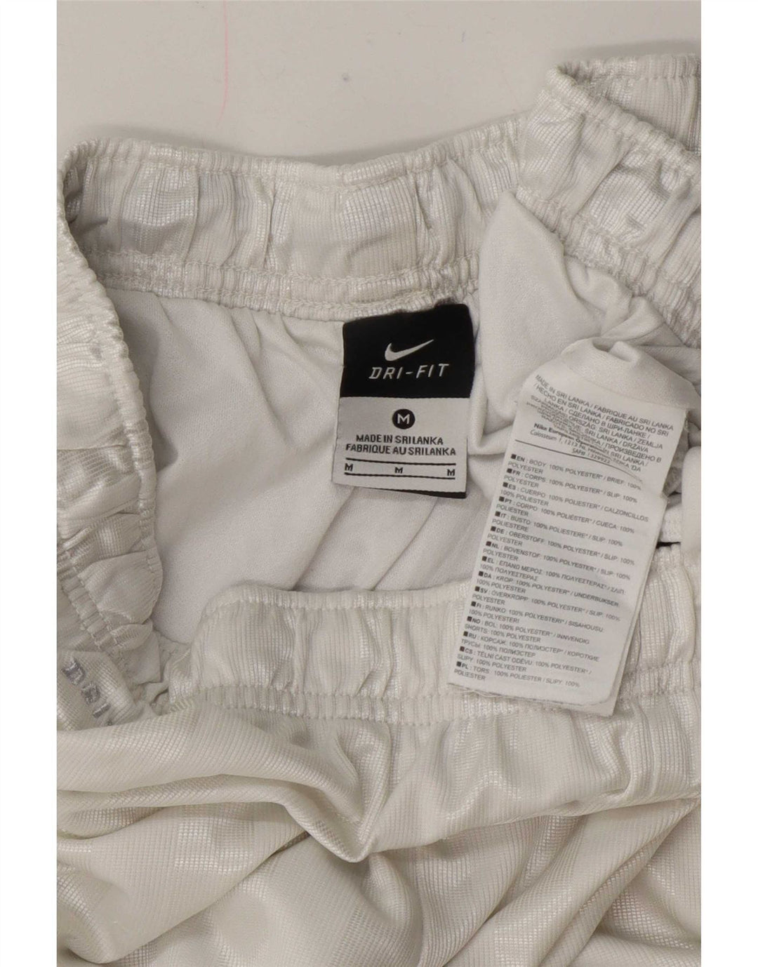 Nike Mens Dri Fit Regular Sport Shorts srednje bijele pruge od poliestera