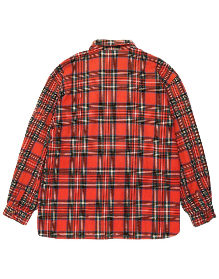 Vintage muška flanelska košulja XL crveno karirano