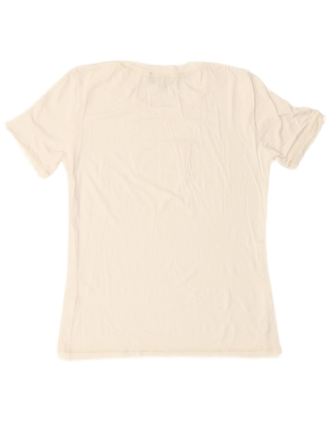 LUISA SPAGNOLI Ženska majica kratkih rukava s grafičkim motivima UK 14 Srednje bijela viskoza