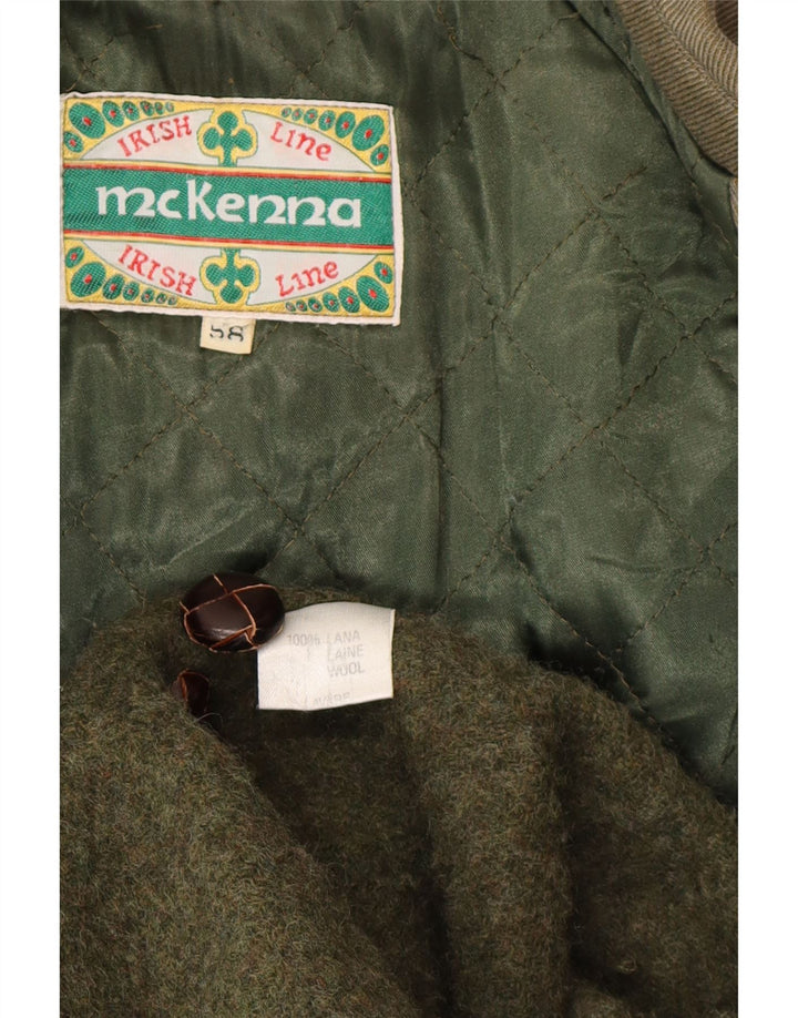 Vintage muški kaput EU 58 4XL zelena vuna