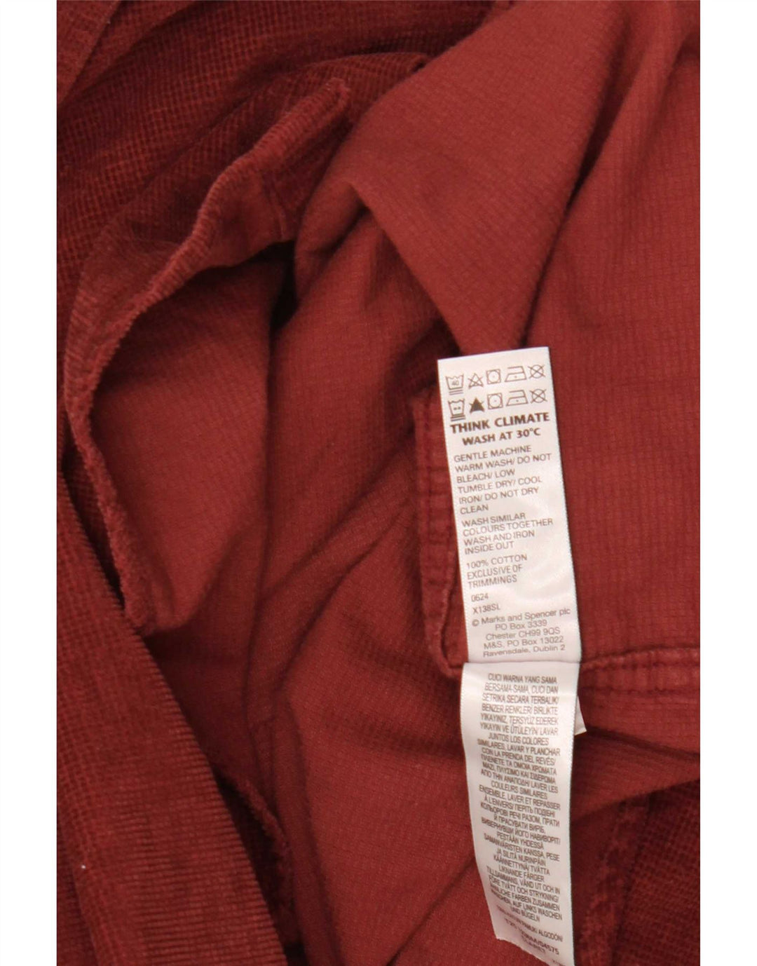 Marks & Spencer muška košulja 2XL bordo pamuk