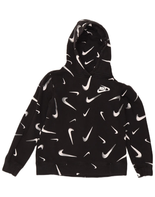 Nike Boys Graphic Standard Fit majica s kapuljačom 12-13 godina velika crna pamučna