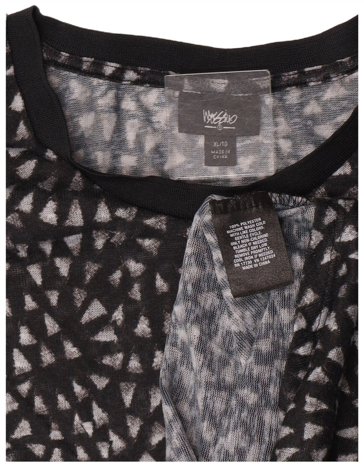 Mossimo ženski gornji dio prozirne bluze UK 18 XL crni poliester