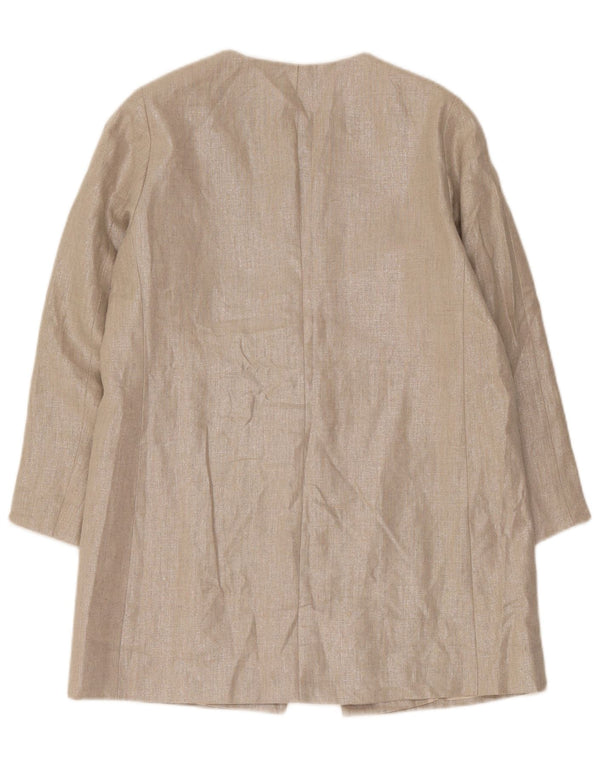 Zara Ženska Jakna Sako 3/4 Rukav UK 14 Large Siva