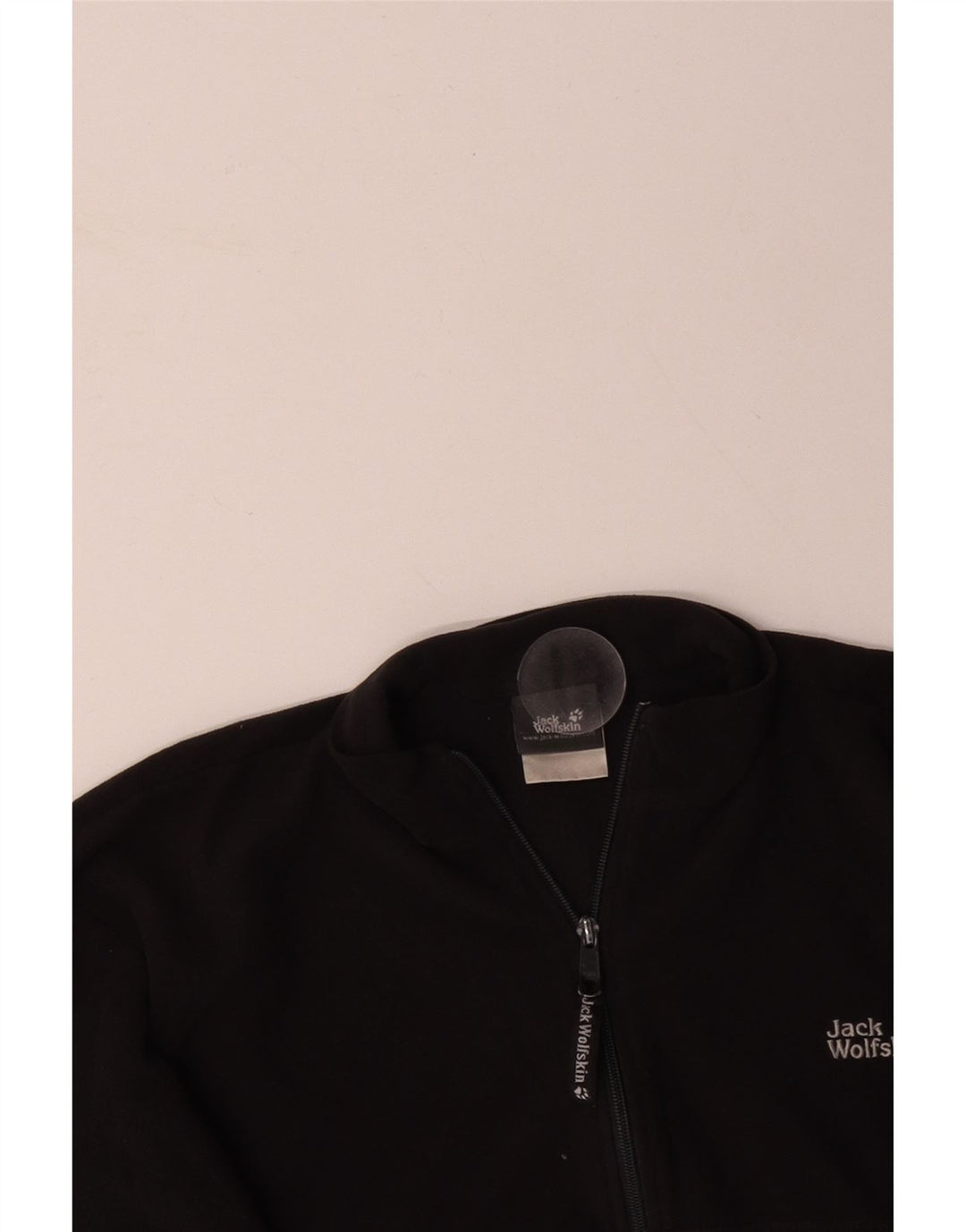 JACK WOLFSKIN Muški džemper od flisa s patentnim izrezom Veliki crni poliester