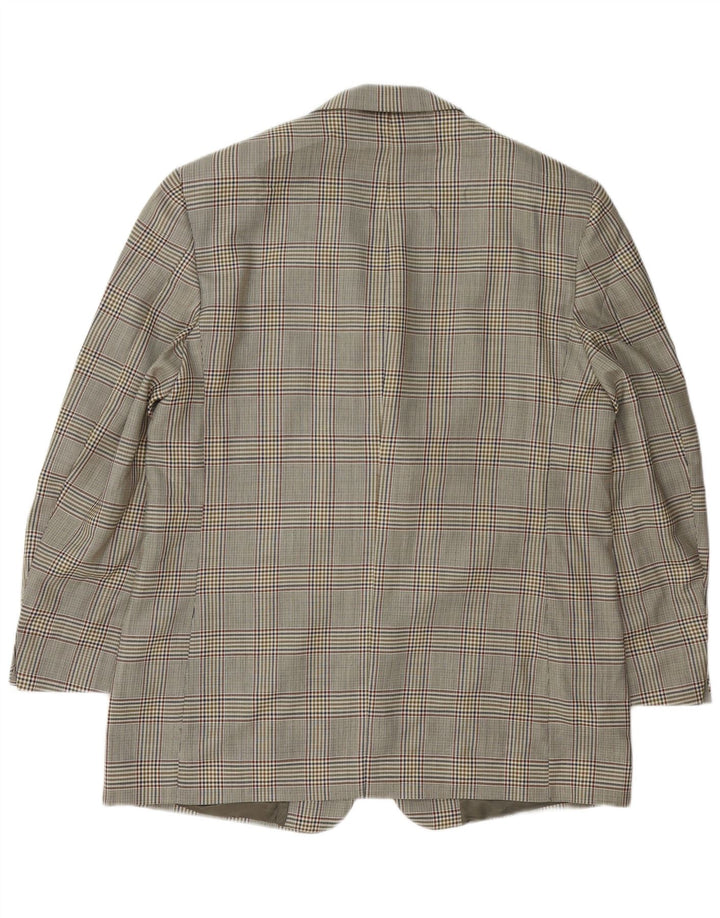 Brooks Brothers Muška jakna sako s 3 gumba IT 54 2XL Siva vunena hrskava zuba