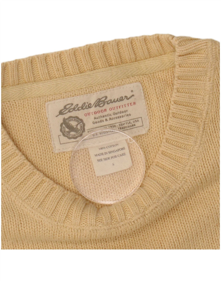 Eddie Bauer, muški džemper s okruglim izrezom, mali žuti pamuk