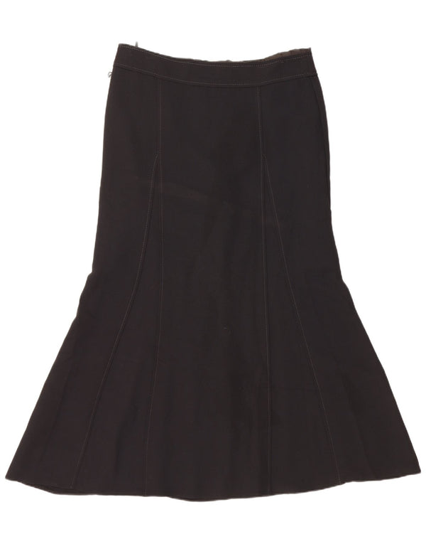 Marks & Spencer Womens High Waist A-Line Skirt UK 14 Large W32 Black
