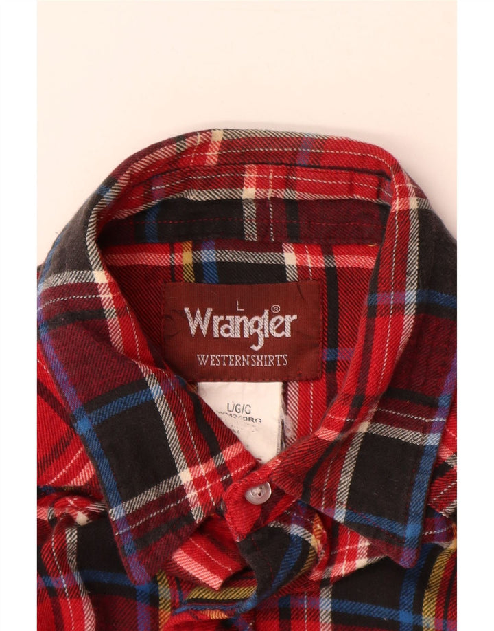 Wrangler muška vestern flanelska majica velikih crvenih kariranih karira