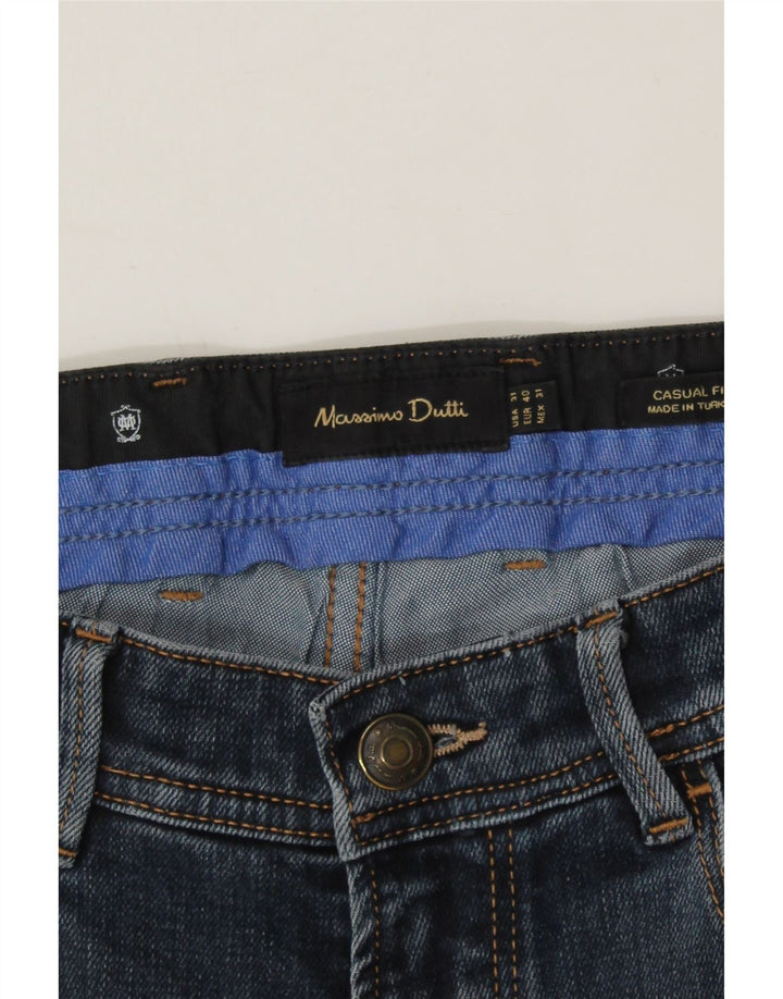 MASSIMO DUTTI Mens Straight Jeans EU 40 Medium W31 L28 Navy Blue Vintage Massimo Dutti and Second-Hand Massimo Dutti from Messina Hembry 