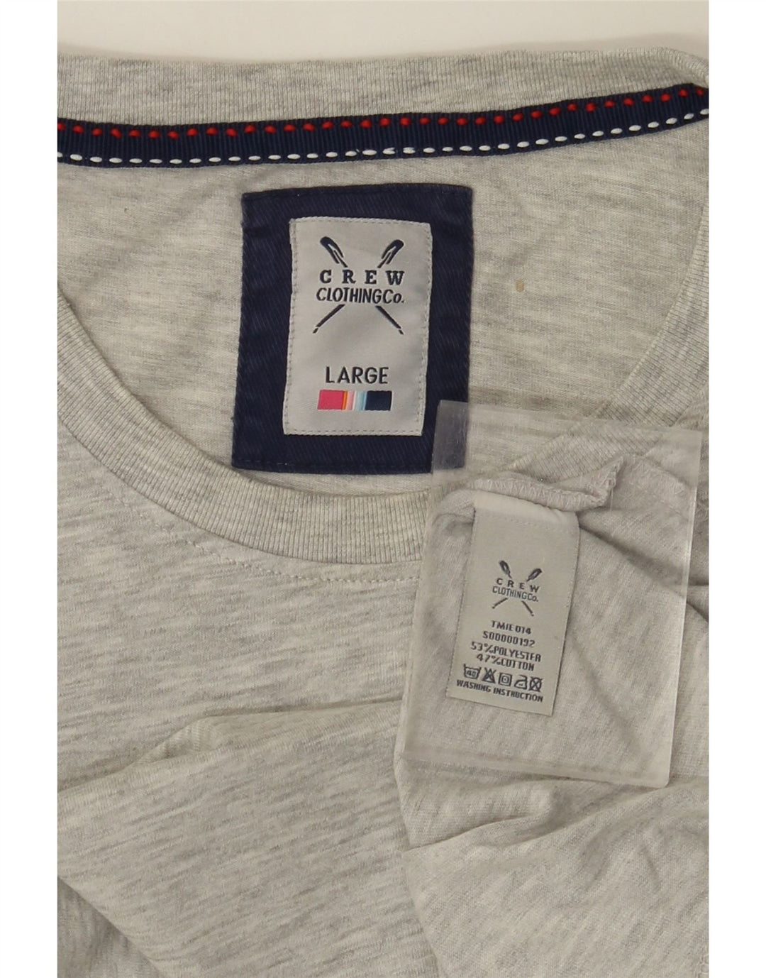 CREW ODJEĆA Muška majica kratkih rukava Veliki sivi pamuk