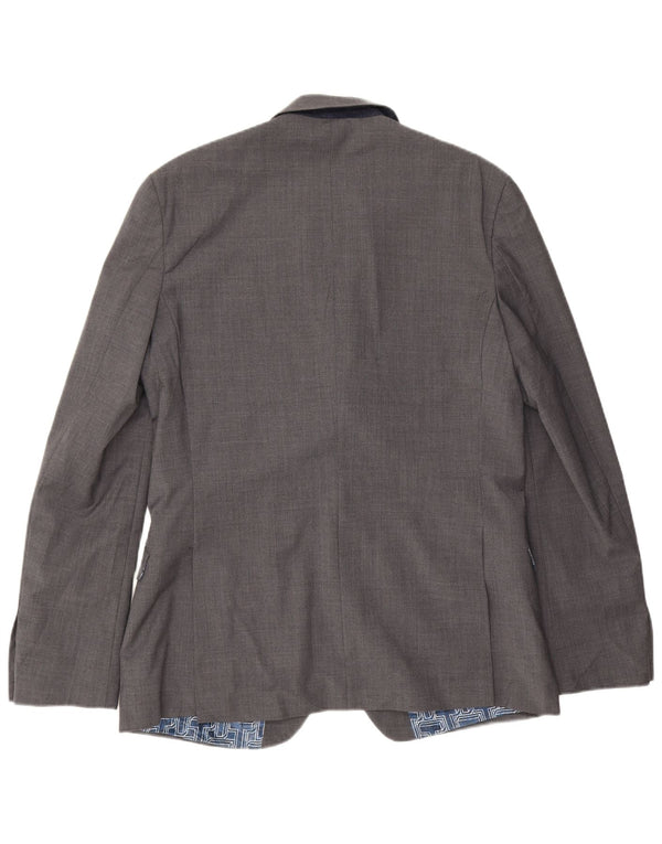 Ted Baker muška uska jakna sa 2 gumba UK 42 XL siva vuna