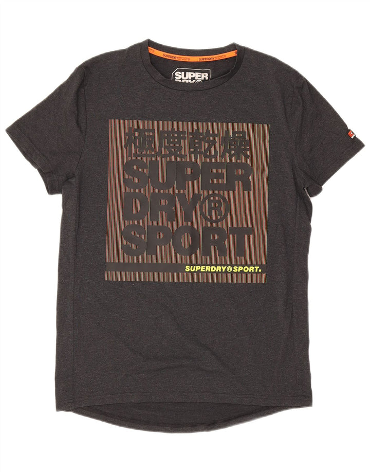 Superdry muška grafička majica kratkih rukava srednje sivi pamuk
