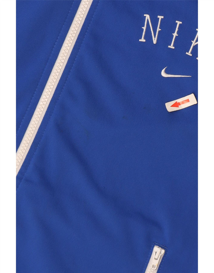 Nike ženski pulover s kapuljačom s patentnim zatvaračem UK 14 srednje plave boje
