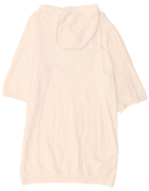 Twinset ženska haljina s kapuljačom 3/4 rukava UK 18 XL Bijela boja u obliku srca