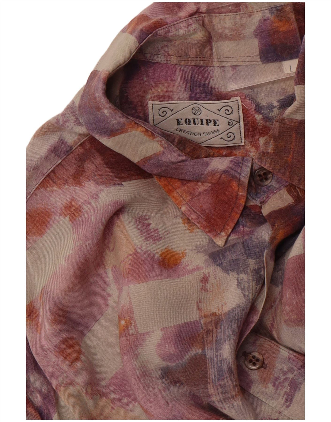 EQUIPE Velika muška košulja kratkih rukava s apstraktnim uzorkom, višebojna