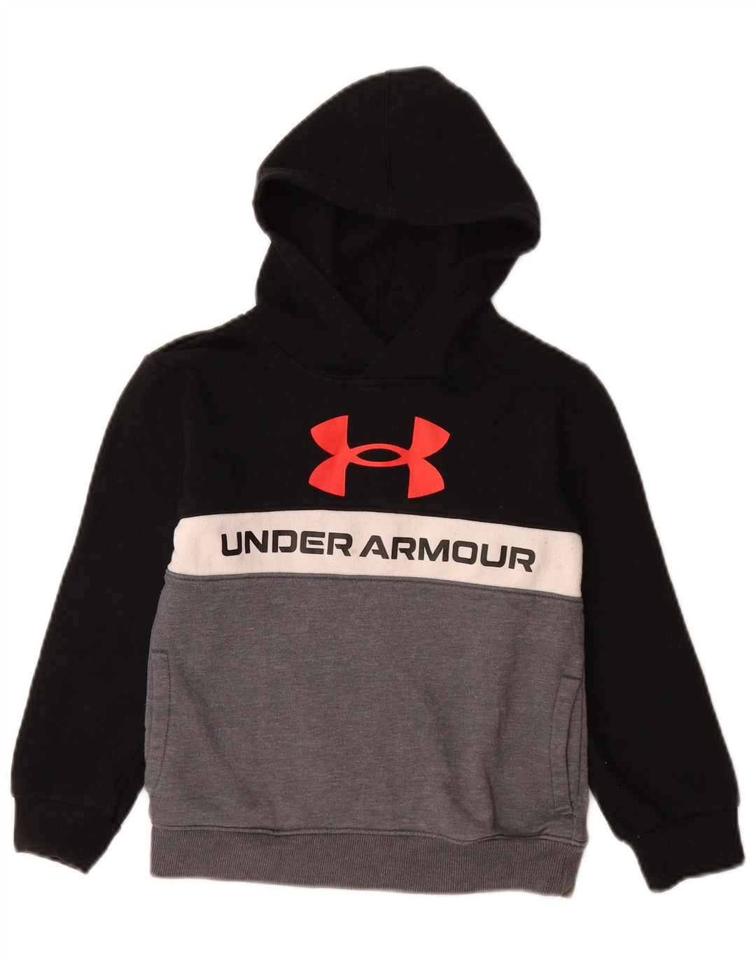 UNDER ARMOUR Džemper s kapuljačom s kapuljačom, 6-7 godina, crni pamuk
