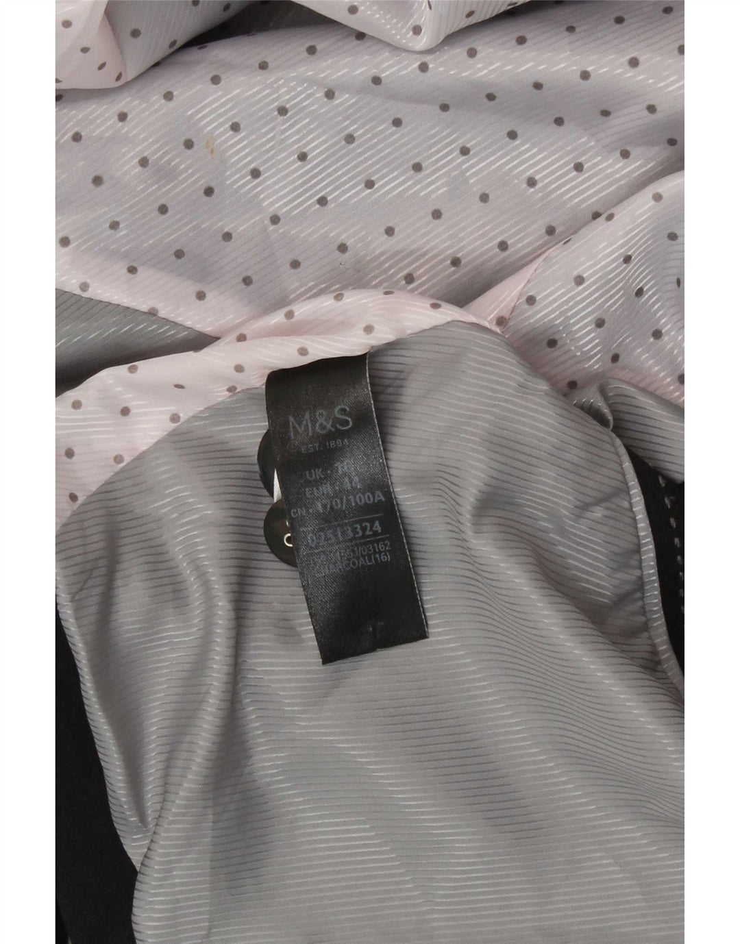 Marks & Spencer Ženska jakna sako s 1 gumbom UK 16 Veliki sivi poliester