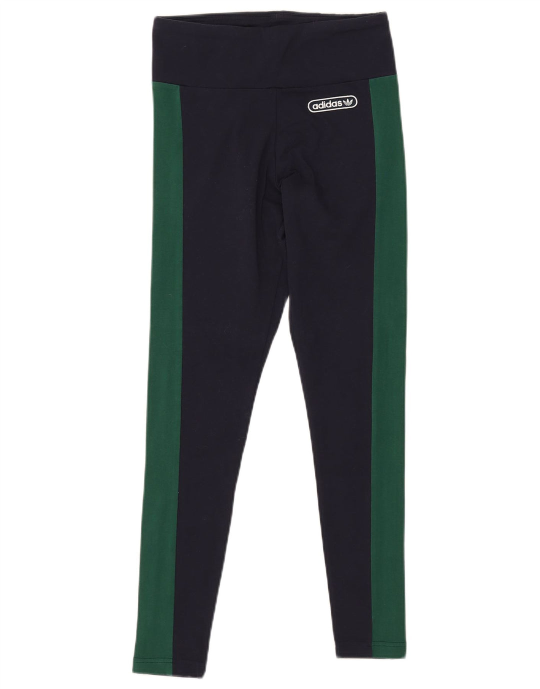 Ženske tajice ADIDAS UK 12 srednje tamnoplave pamučne boje