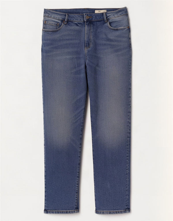 Marks & Spencer ženske Mom sužene traperice UK 16 Large W32 L26 Plava